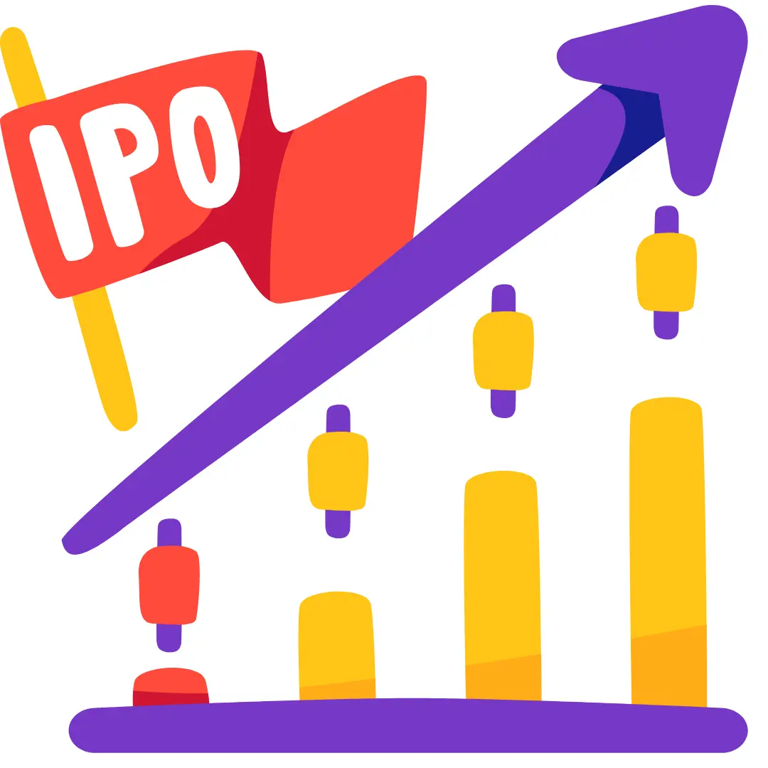 IPO 성장 일러스트레이션
